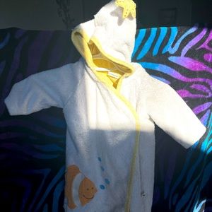 Kids bath towel robe